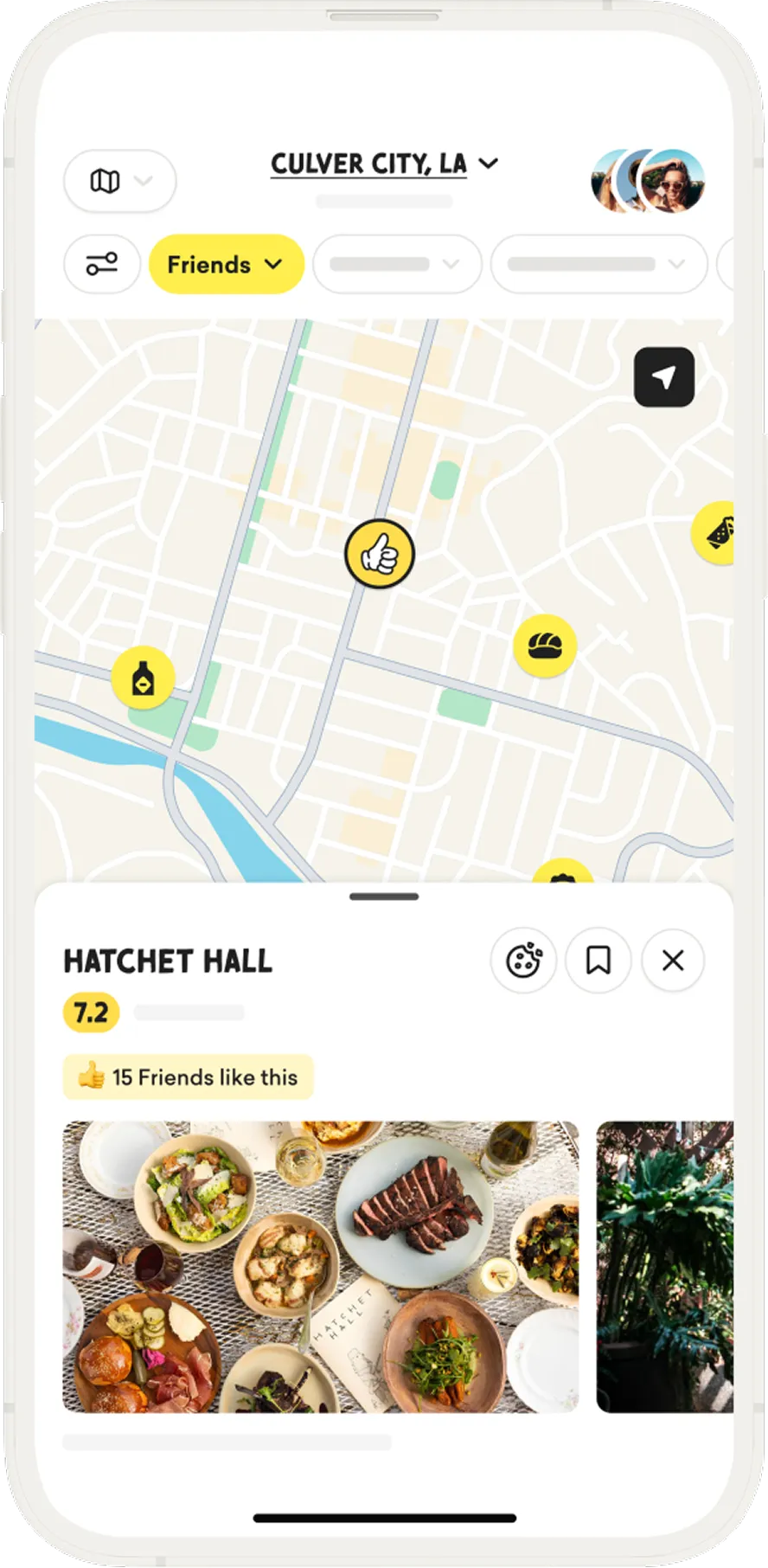 Friends map view